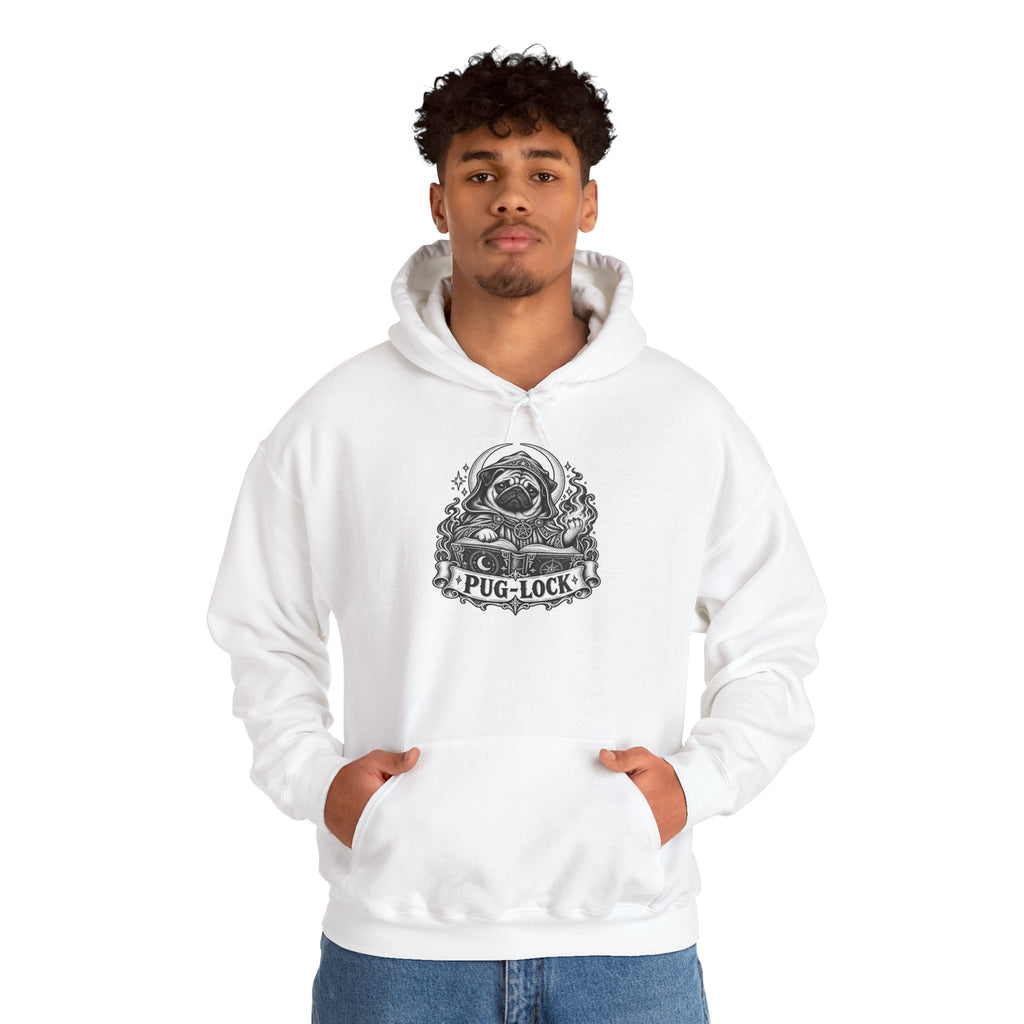 Pug-lock Dog Hoodie – Warlock Fantasy RPG Pullover