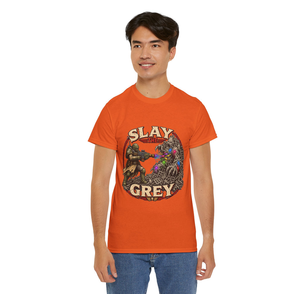 Slay the Grey Sci-Fi Miniature Painting T-Shirt | Hobbyist Tee