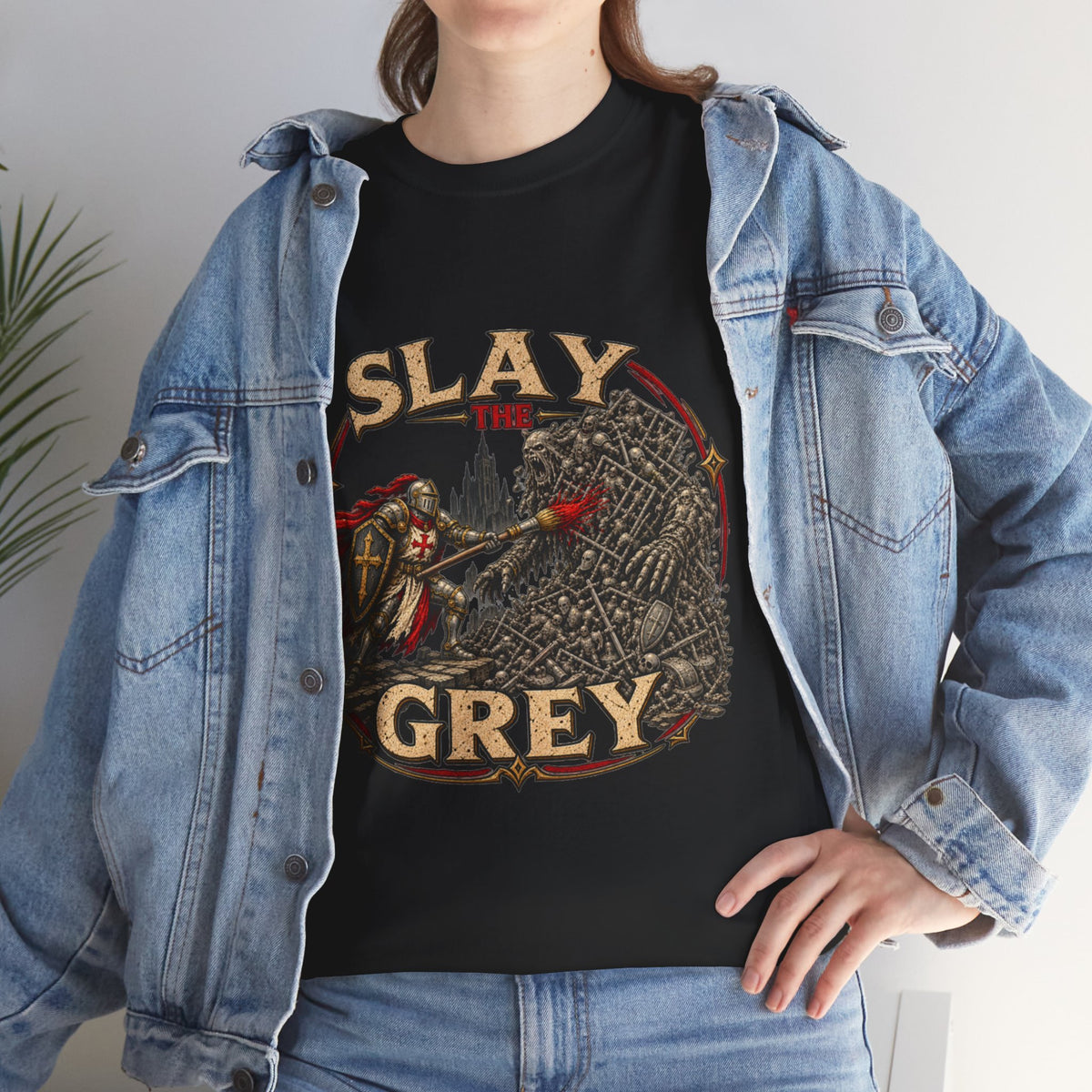 Slay the Grey Miniature Painting T-Shirt | Fantasy Hobbyist Tee