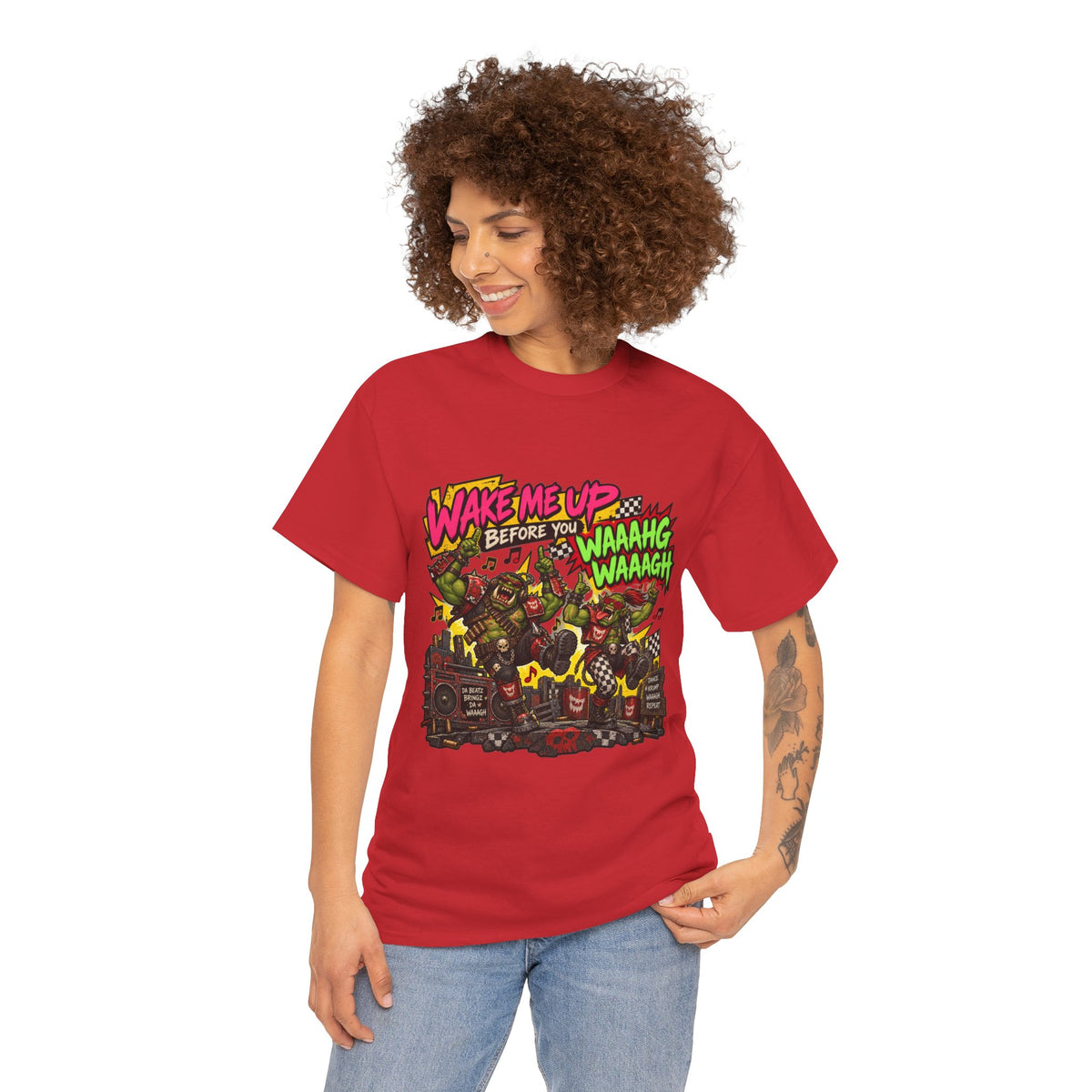 Wake Me Up Before You Waaagh! Shirt – Ork Humor & Tabletop Gaming Tee