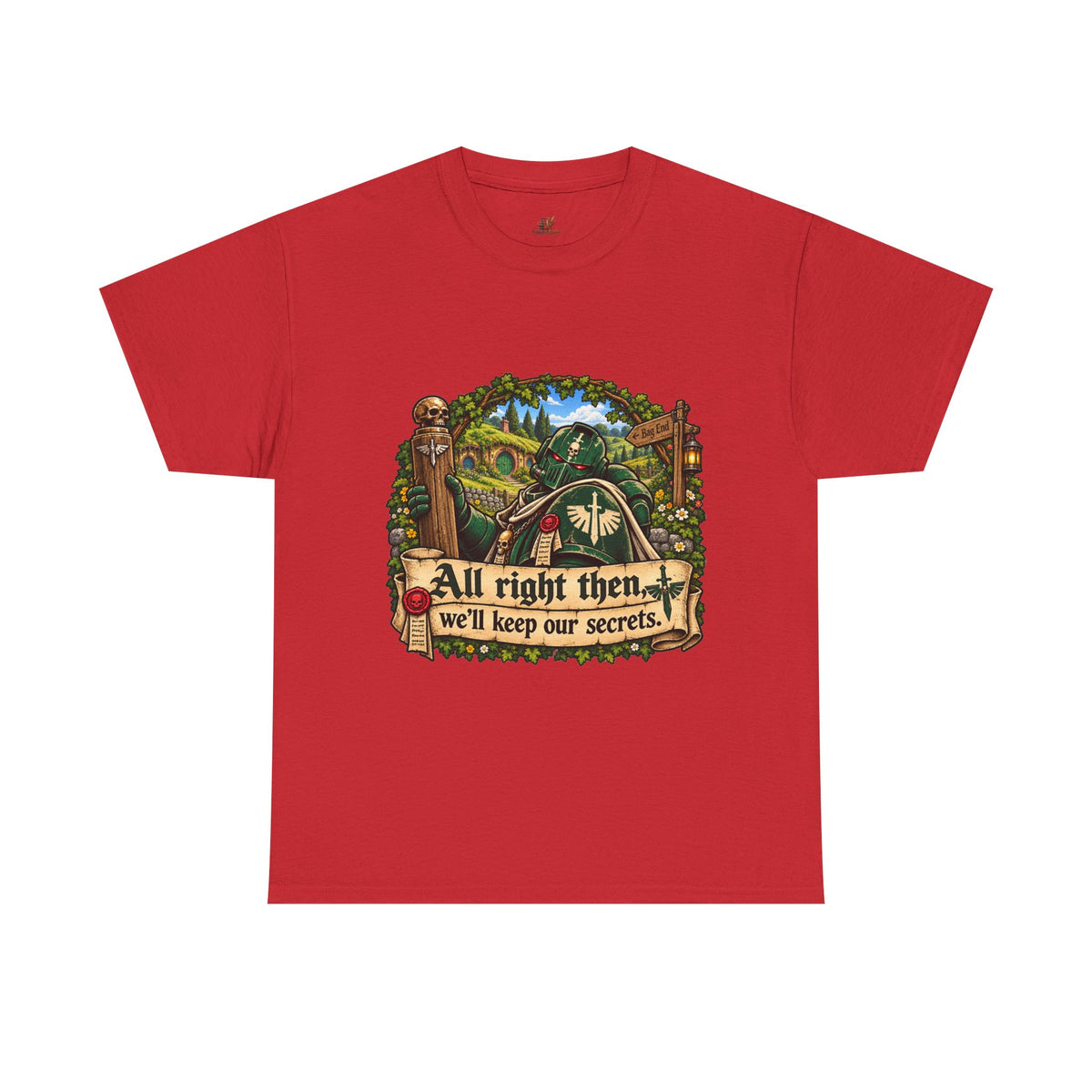 Dark Angel Keep Our Secrets Funny Wargaming Sci-Fi Tee Hobbit Parody