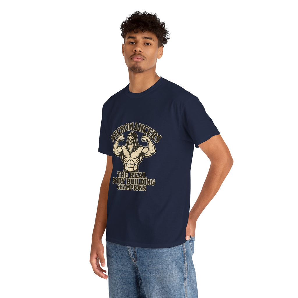 Necromancers: The Real Bodybuilding Champions T-Shirt | Funny RPG Tee
