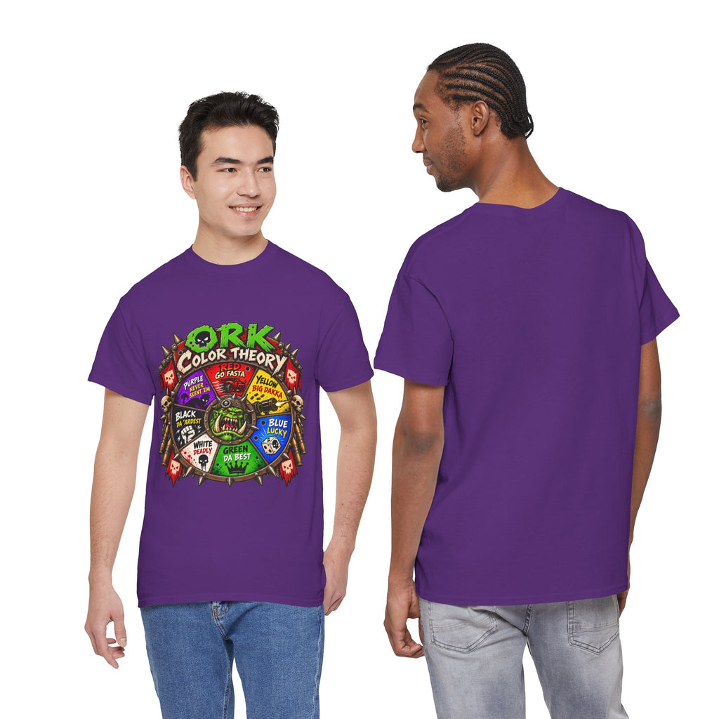 Green-Skin Color Theory T-Shirt – Funny Tabletop Wargaming Tee | Ork Fantasy Sci-Fi Gamer Shirt