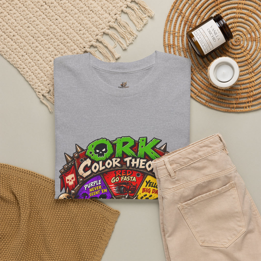 Green-Skin Color Theory T-Shirt – Funny Tabletop Wargaming Tee | Ork Fantasy Sci-Fi Gamer Shirt