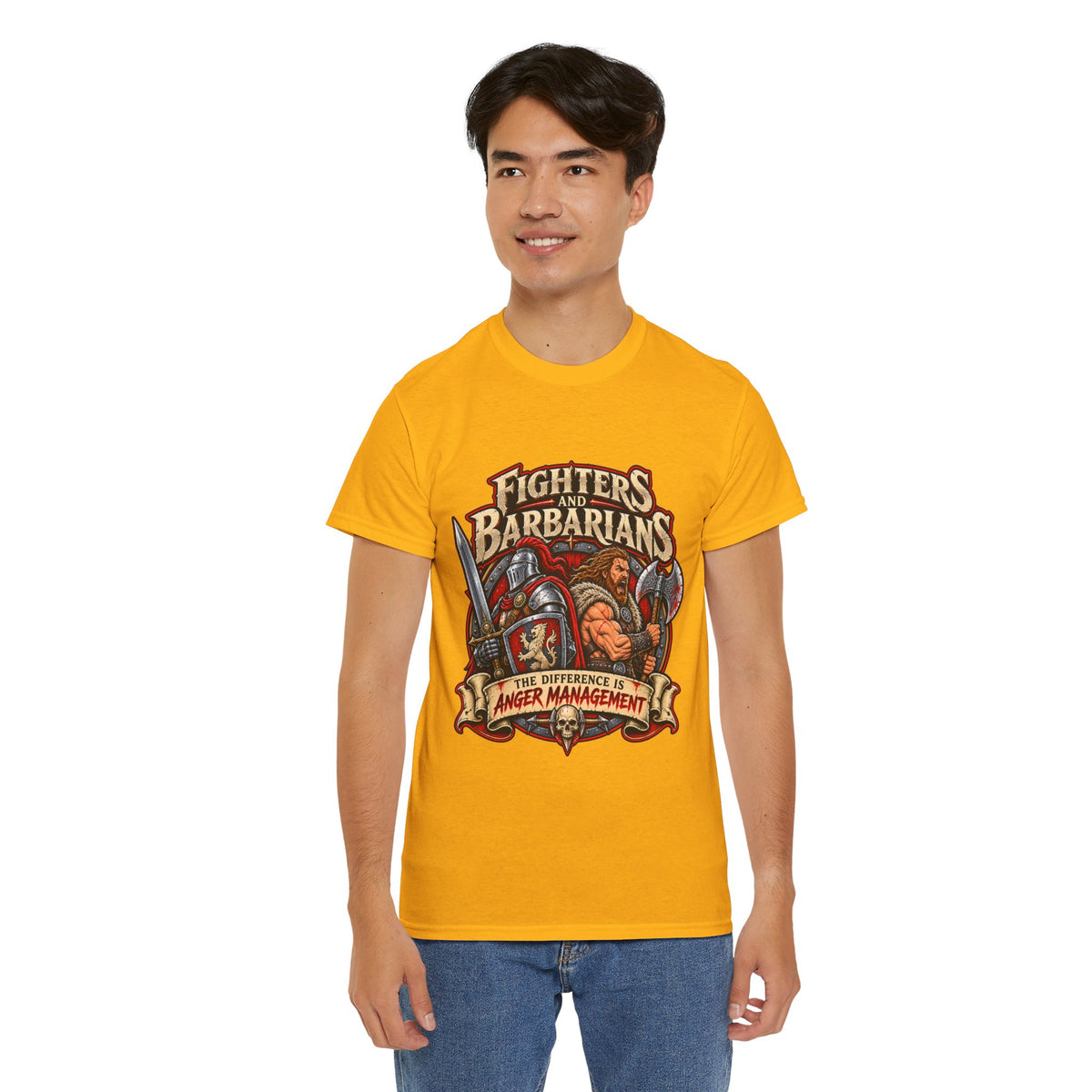 Fighters & Barbarians RPG Tee | The Difference Is Anger Management