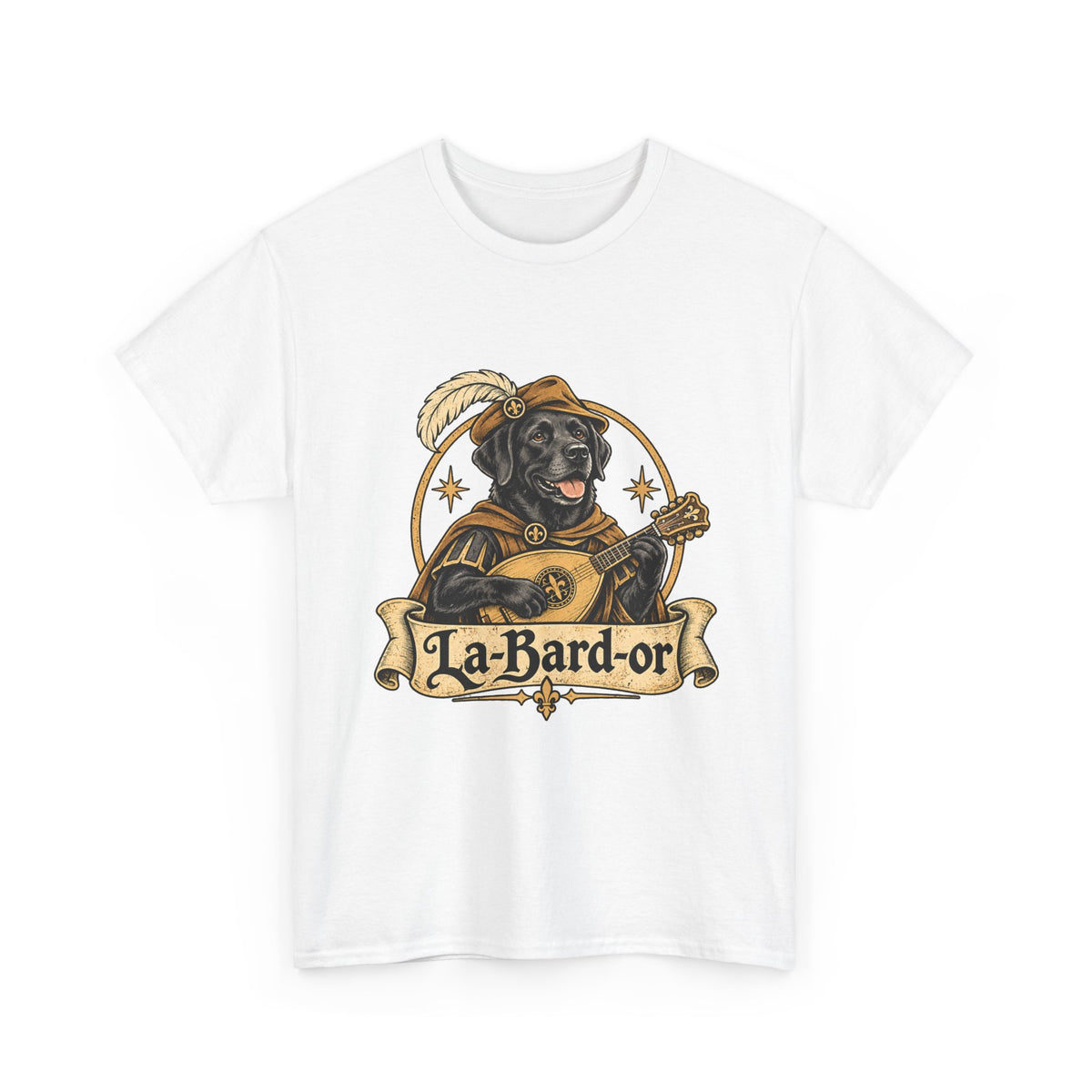 La-Bard-or Labrador Bard T-Shirt | Funny Fantasy Dog Tee