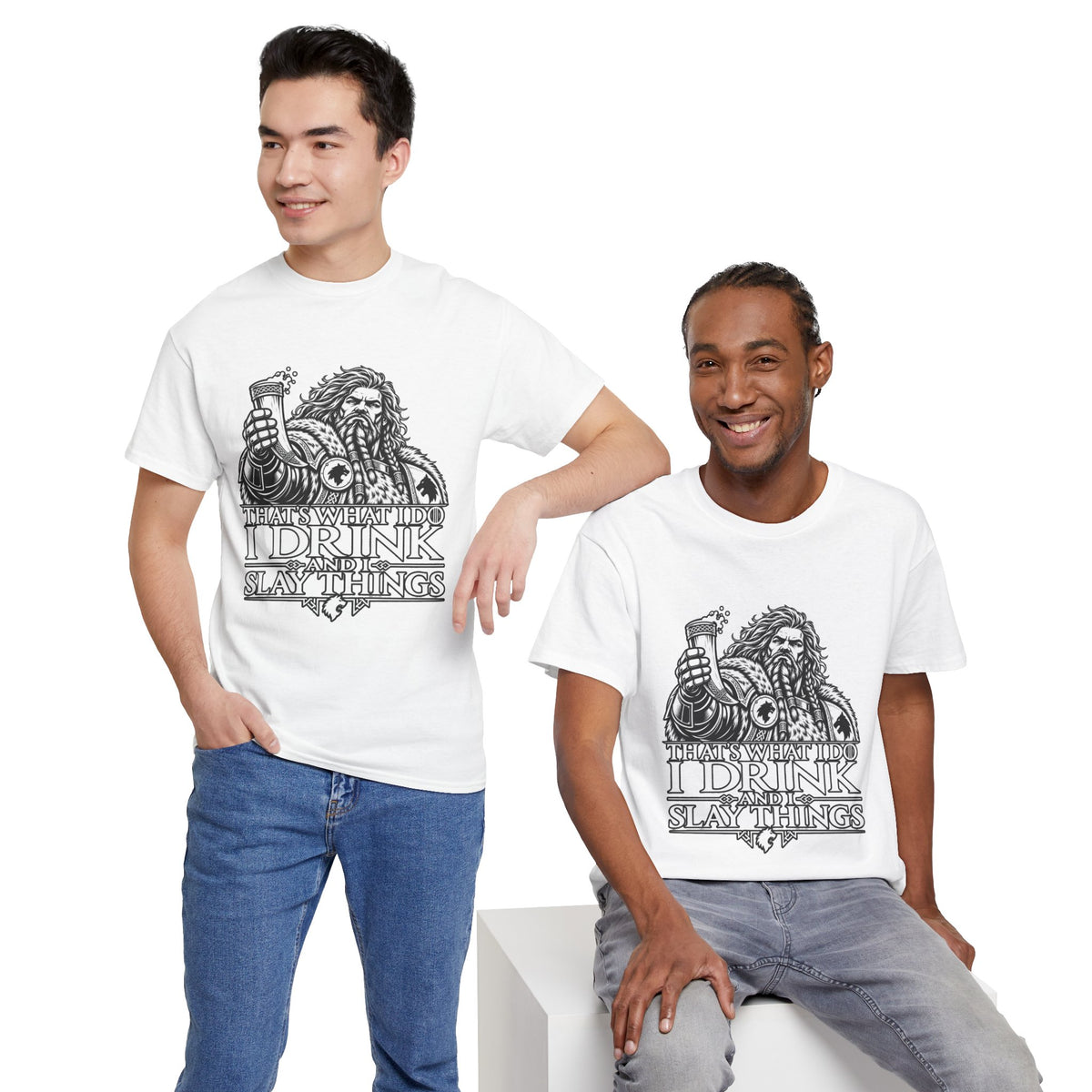 I Drink, I Slay Things Shirt – Space Wolf Humor & Tabletop Gaming Tee