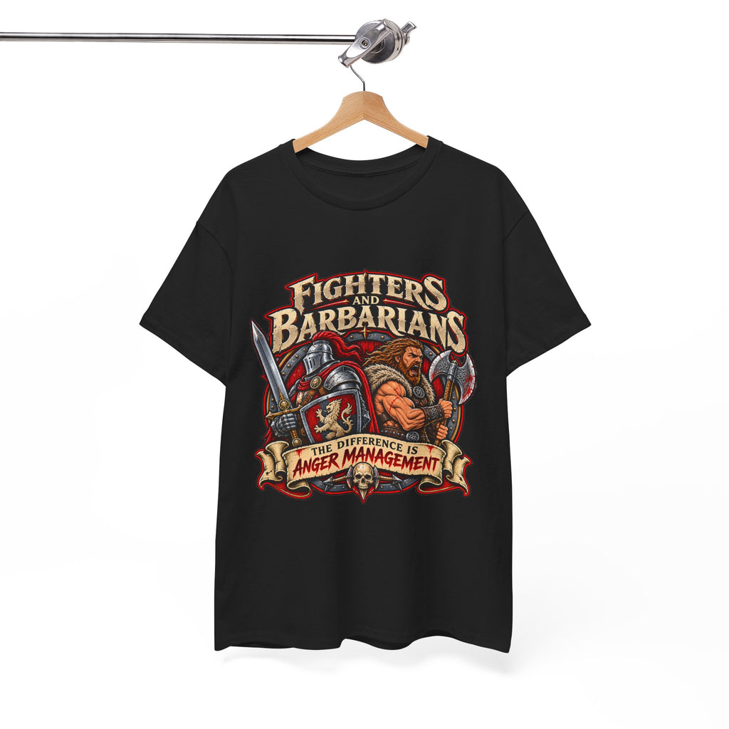 Fighters & Barbarians RPG Tee | The Difference Is Anger Management