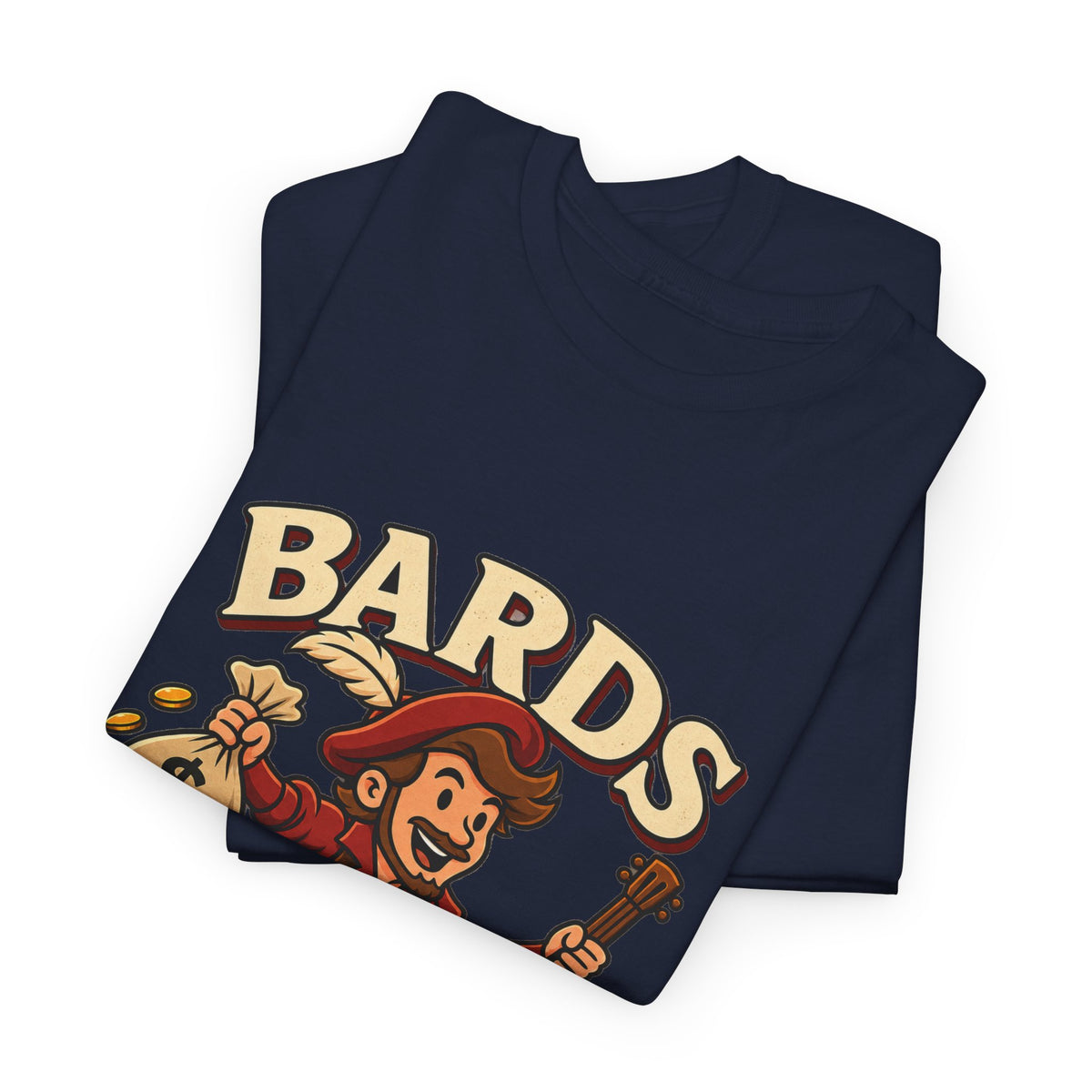 Bards: We Lute, Loot & Scoot T-Shirt | Funny Fantasy RPG Tee