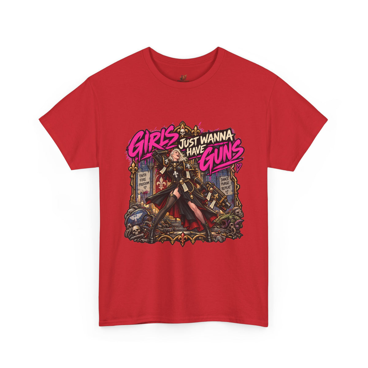 Girls Just Wanna Have Guns Shirt – Sisters of Battle 80s Humor Tee