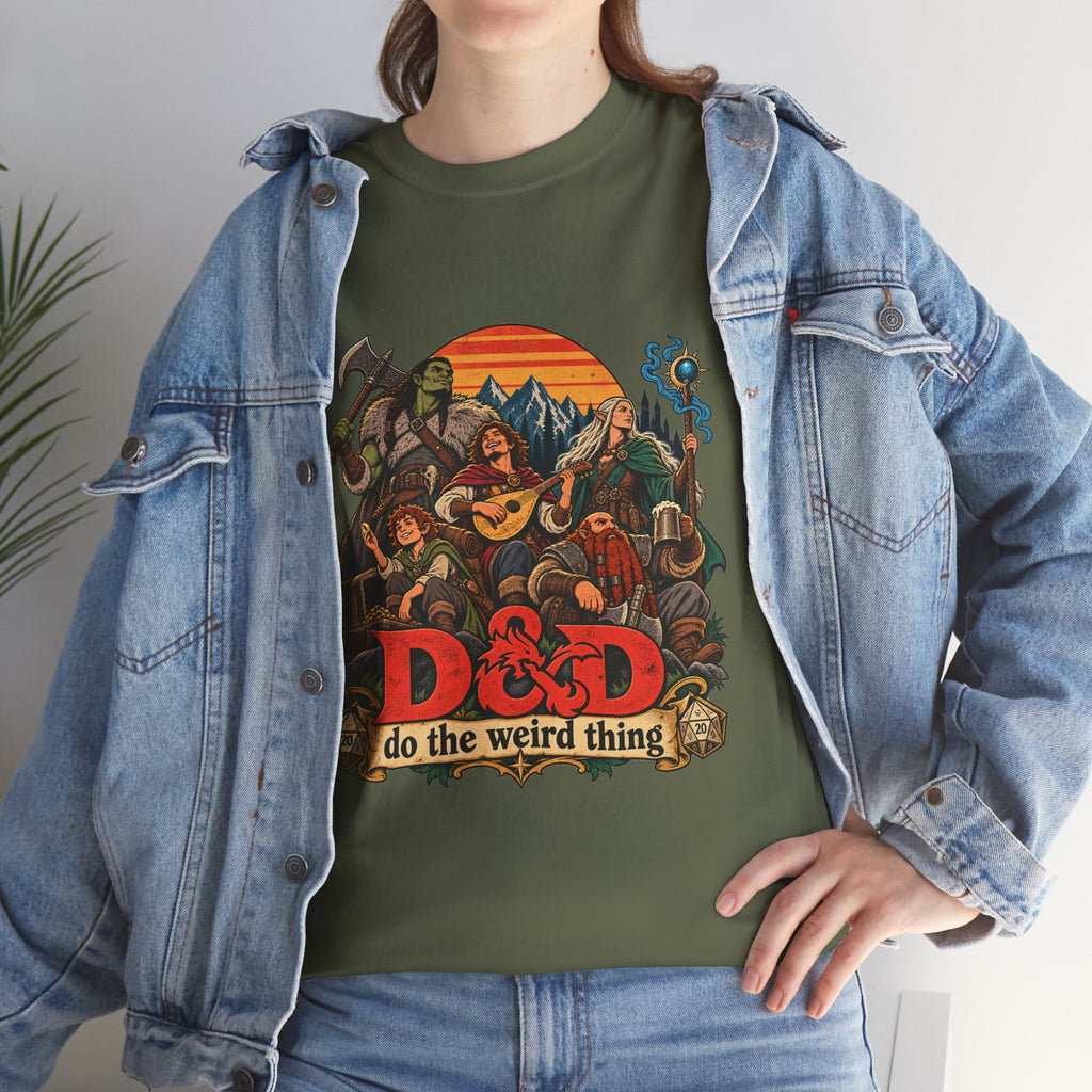 Do the Weird Thing T-Shirt – Funny Tabletop RPG Gamer Tee | Fantasy Roleplaying Shirt