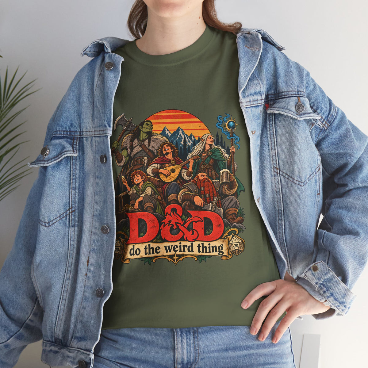 Do the Weird Thing T-Shirt – Funny Tabletop RPG Gamer Tee | Fantasy Roleplaying Shirt