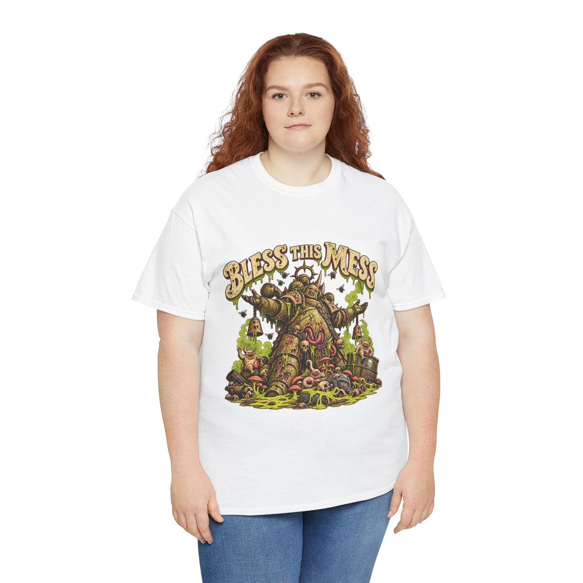 Bless This Mess Grimdark Warrior T-Shirt | Funny Fantasy Wargaming Tee