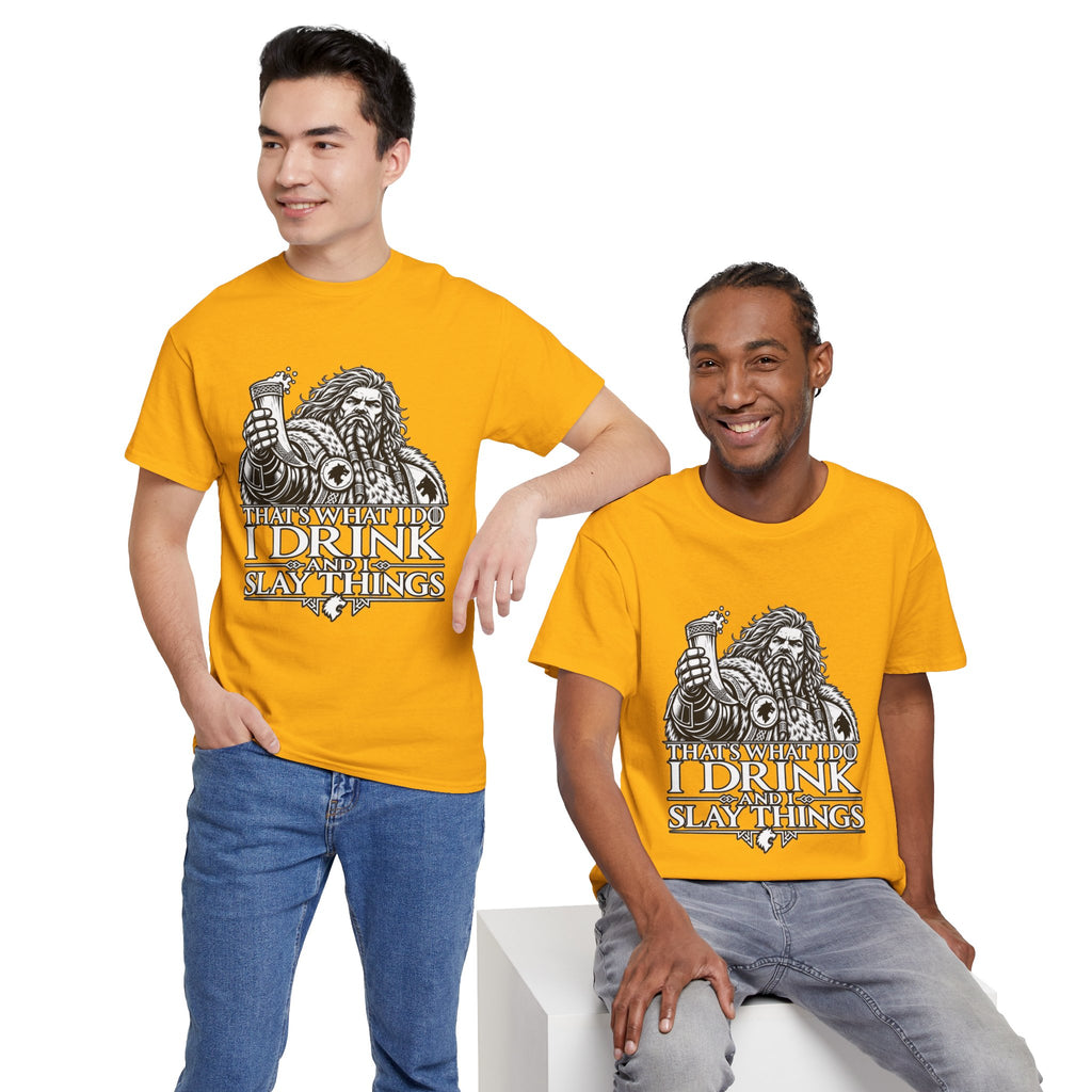 I Drink, I Slay Things Shirt – Space Wolf Humor & Tabletop Gaming Tee