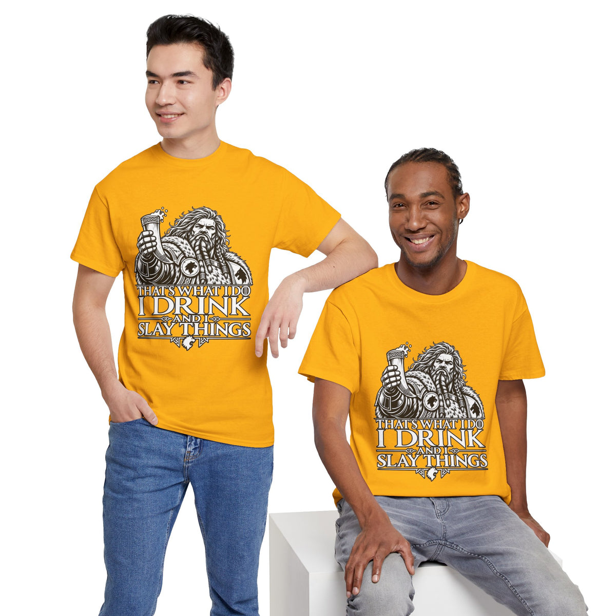 I Drink, I Slay Things Shirt – Space Wolf Humor & Tabletop Gaming Tee