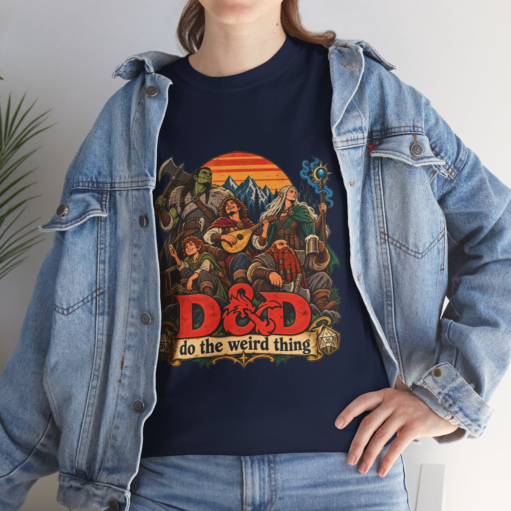Do the Weird Thing T-Shirt – Funny Tabletop RPG Gamer Tee | Fantasy Roleplaying Shirt