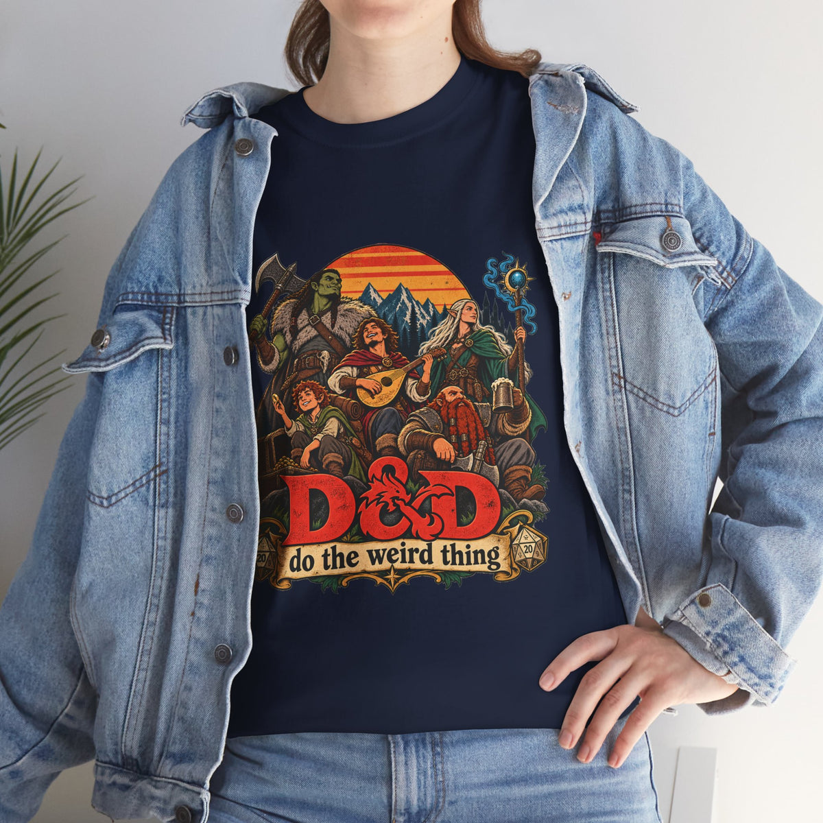 Do the Weird Thing T-Shirt – Funny Tabletop RPG Gamer Tee | Fantasy Roleplaying Shirt