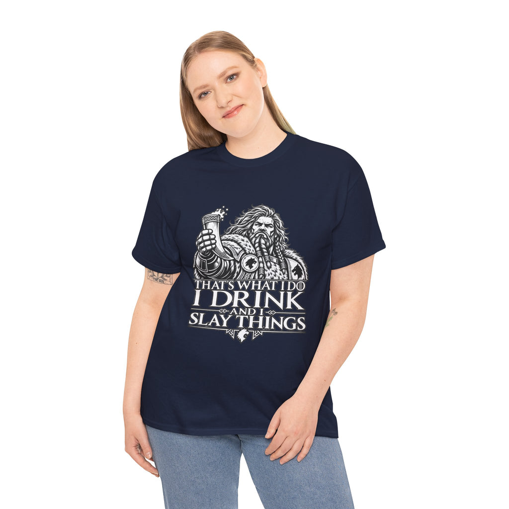 I Drink, I Slay Things Shirt – Space Wolf Humor & Tabletop Gaming Tee