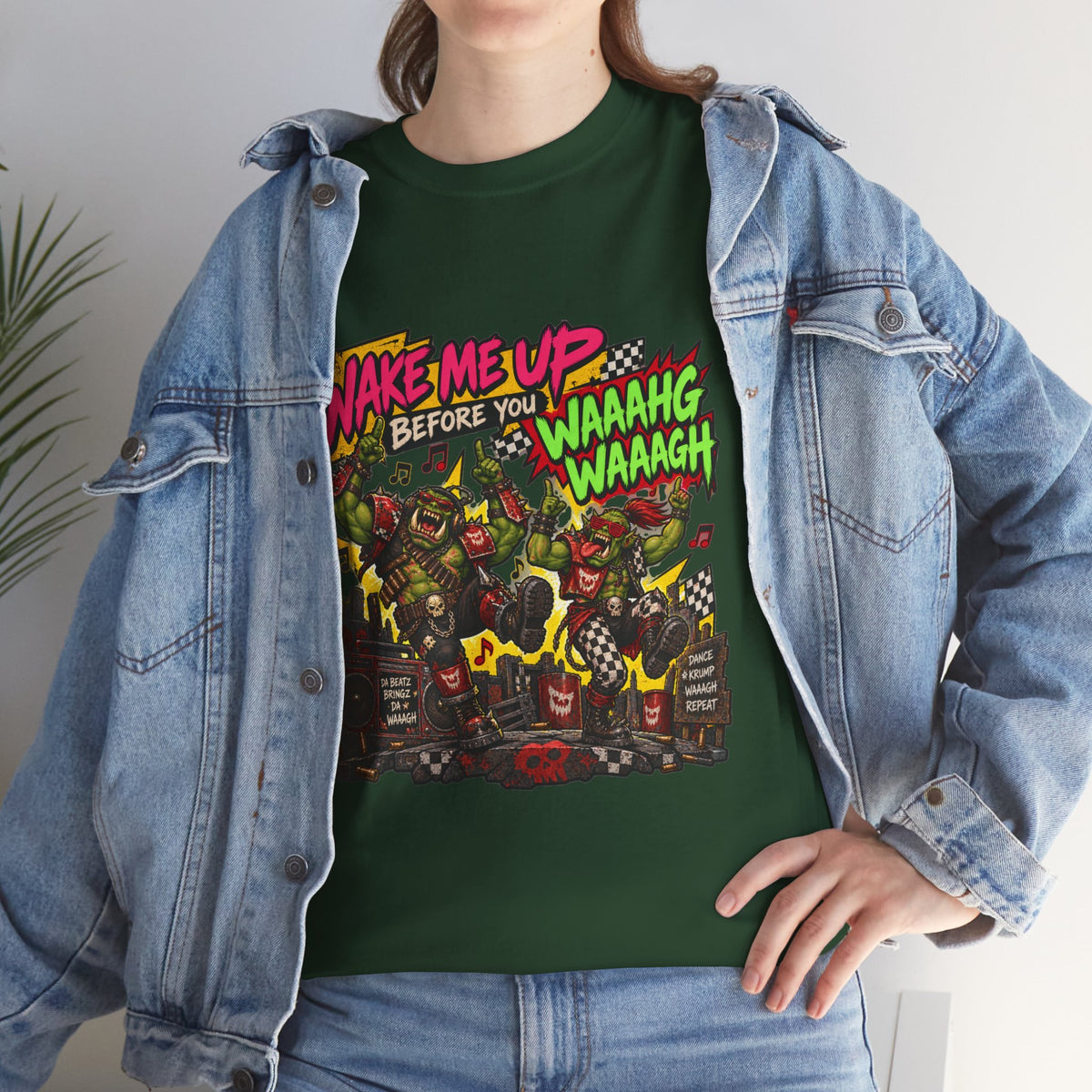 Wake Me Up Before You Waaagh! Shirt – Ork Humor & Tabletop Gaming Tee