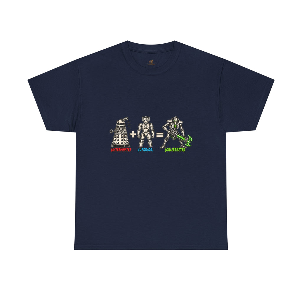 Dalek + Cyberman = Necron Shirt – Sci-Fi Crossover Humor Tee