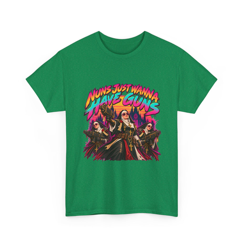 Nuns Just Wanna Have Guns T-Shirt | Funny Grimdark Sci-Fi Tee
