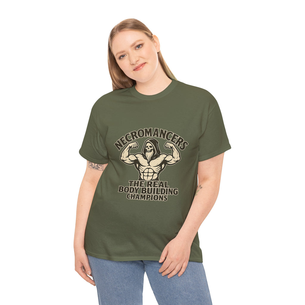 Necromancers: The Real Bodybuilding Champions T-Shirt | Funny RPG Tee