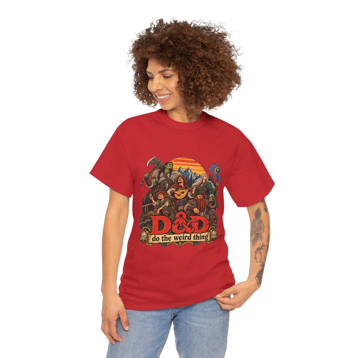 Do the Weird Thing T-Shirt – Funny Tabletop RPG Gamer Tee | Fantasy Roleplaying Shirt