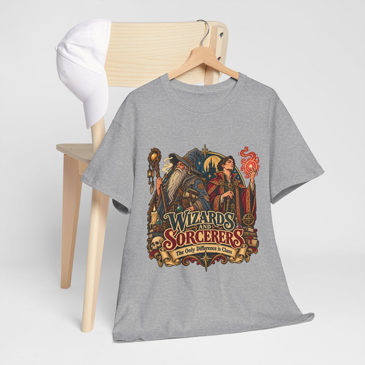 Wizards & Sorcerers RPG T-Shirt | The Only Difference Is Class