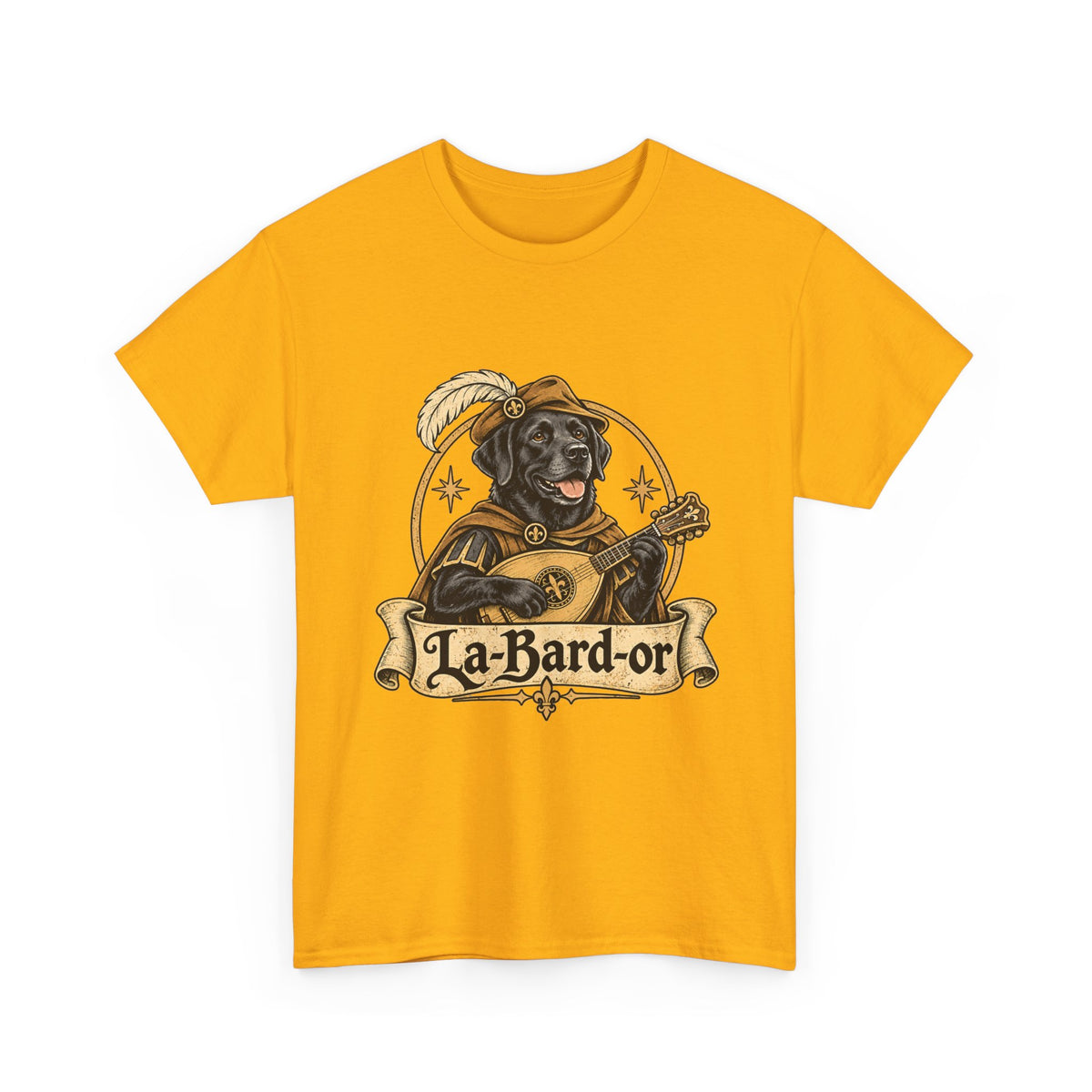 La-Bard-or Labrador Bard T-Shirt | Funny Fantasy Dog Tee