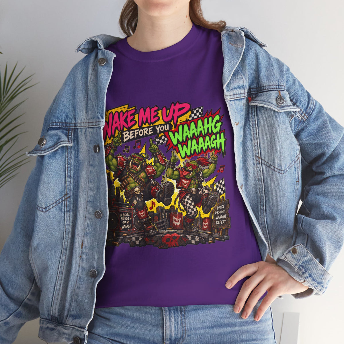 Wake Me Up Before You Waaagh! Shirt – Ork Humor & Tabletop Gaming Tee