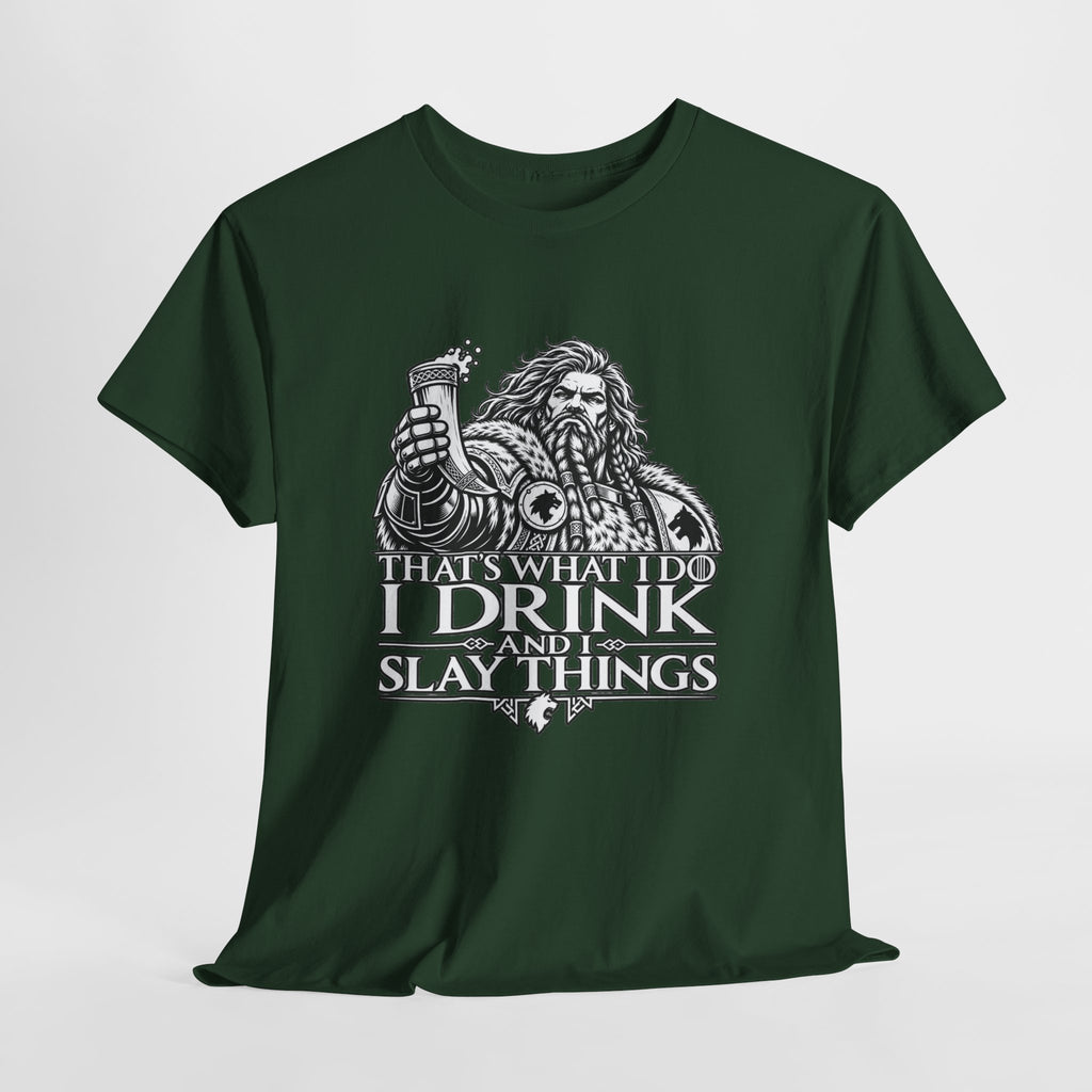 I Drink, I Slay Things Shirt – Space Wolf Humor & Tabletop Gaming Tee