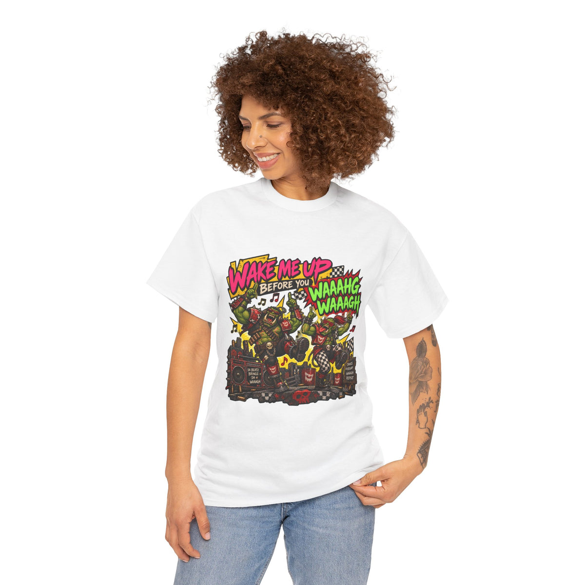 Wake Me Up Before You Waaagh! Shirt – Ork Humor & Tabletop Gaming Tee