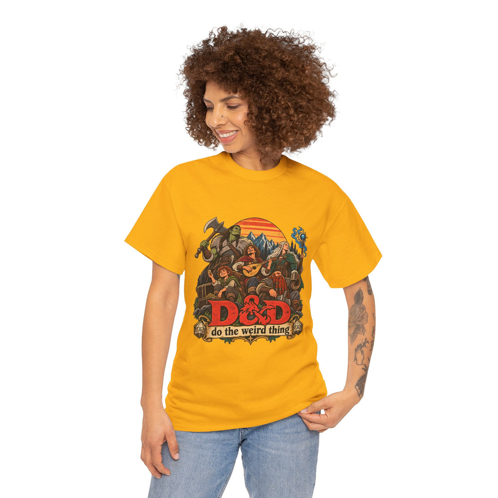 Do the Weird Thing T-Shirt – Funny Tabletop RPG Gamer Tee | Fantasy Roleplaying Shirt