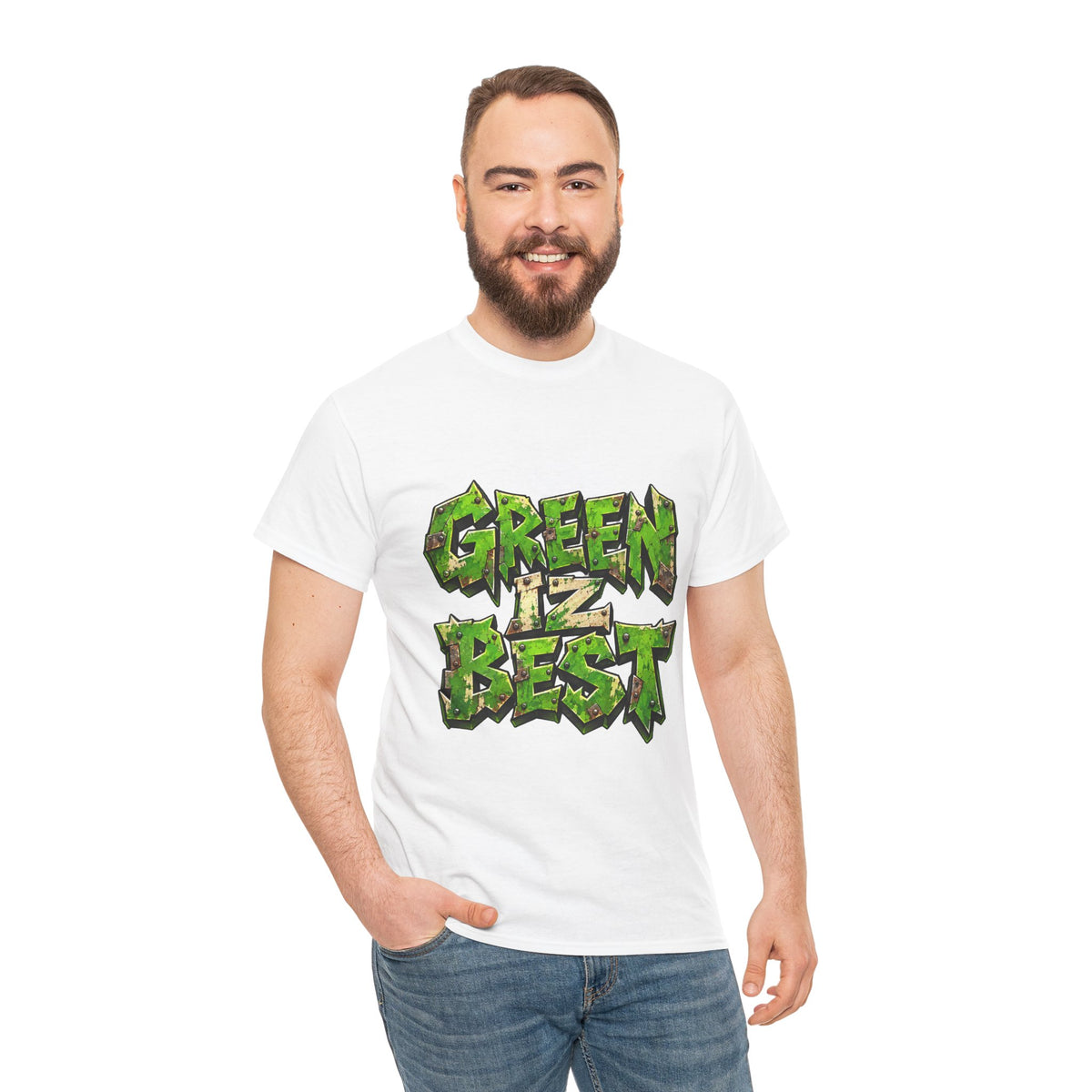 Green Iz Best Graphic T-Shirt