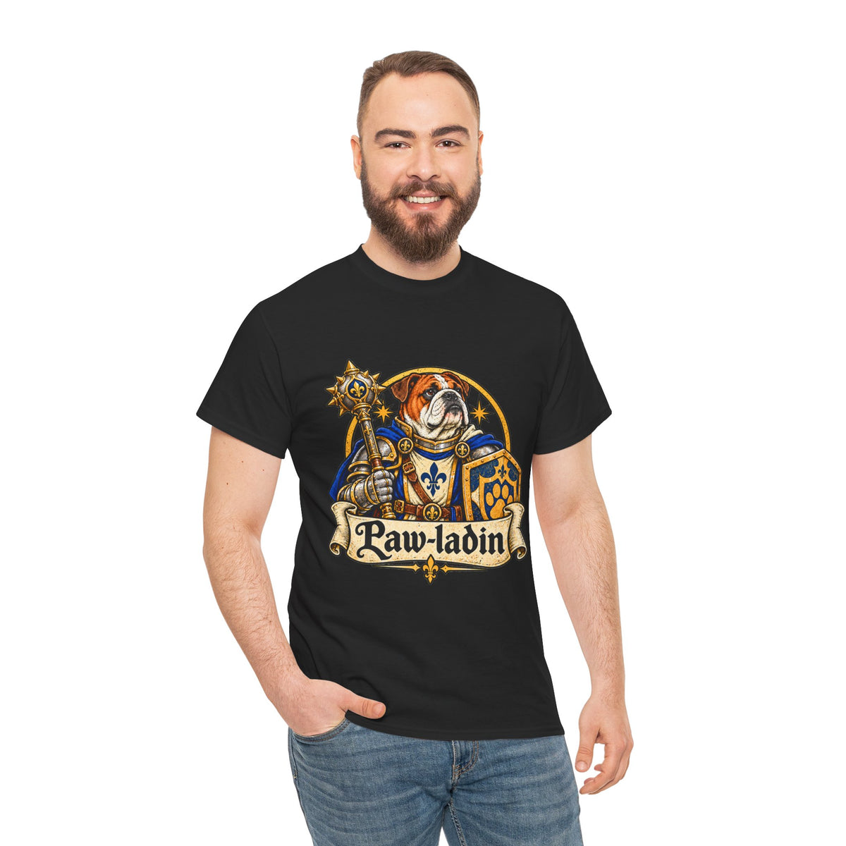 Pawladin Dog T Shirt Funny Paladin Fantasy Tee