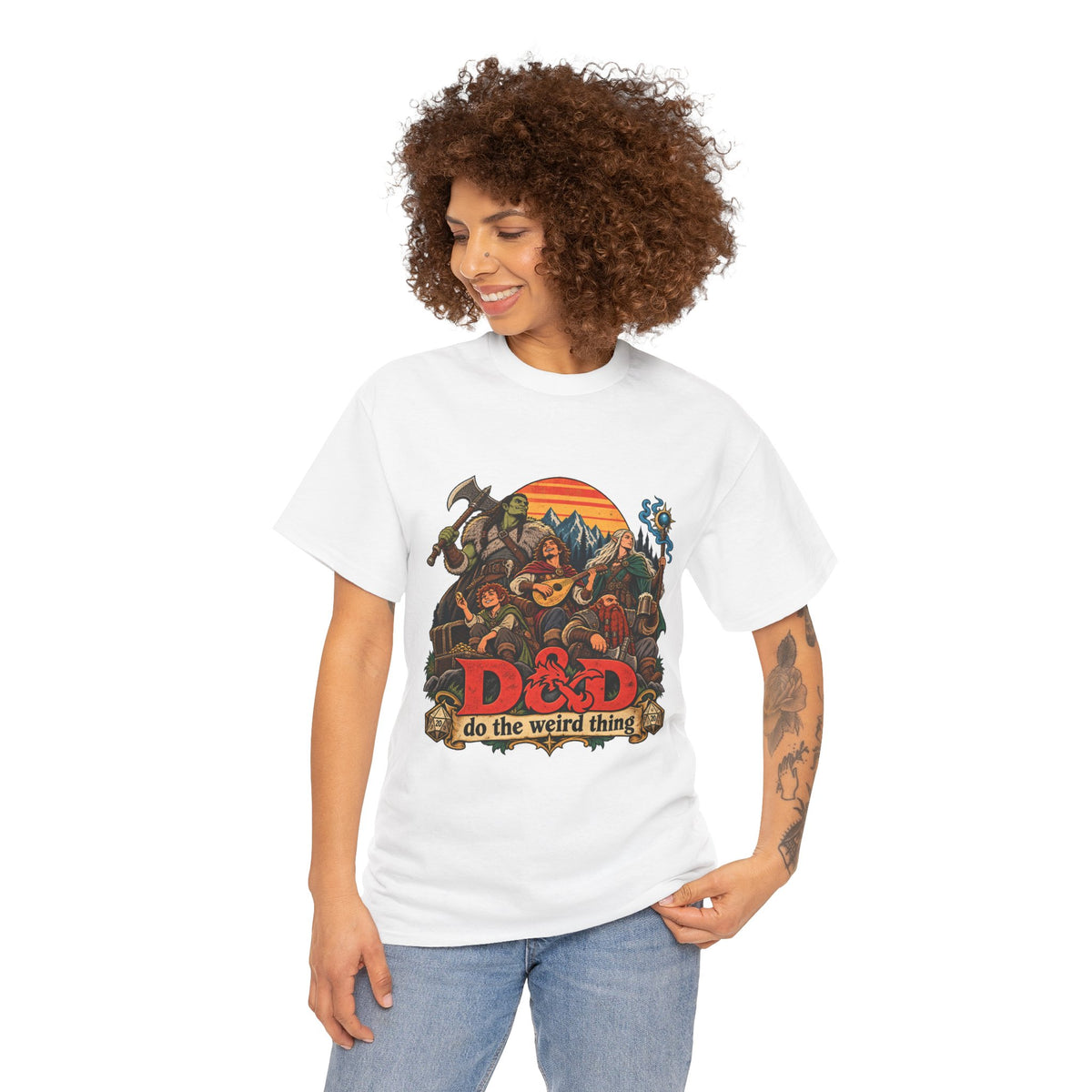 Do the Weird Thing T-Shirt – Funny Tabletop RPG Gamer Tee | Fantasy Roleplaying Shirt
