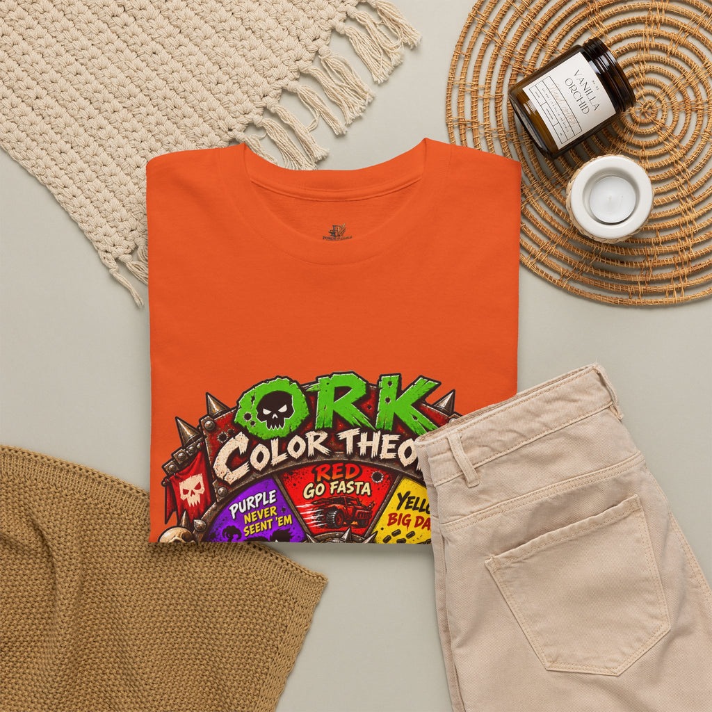 Green-Skin Color Theory T-Shirt – Funny Tabletop Wargaming Tee | Ork Fantasy Sci-Fi Gamer Shirt