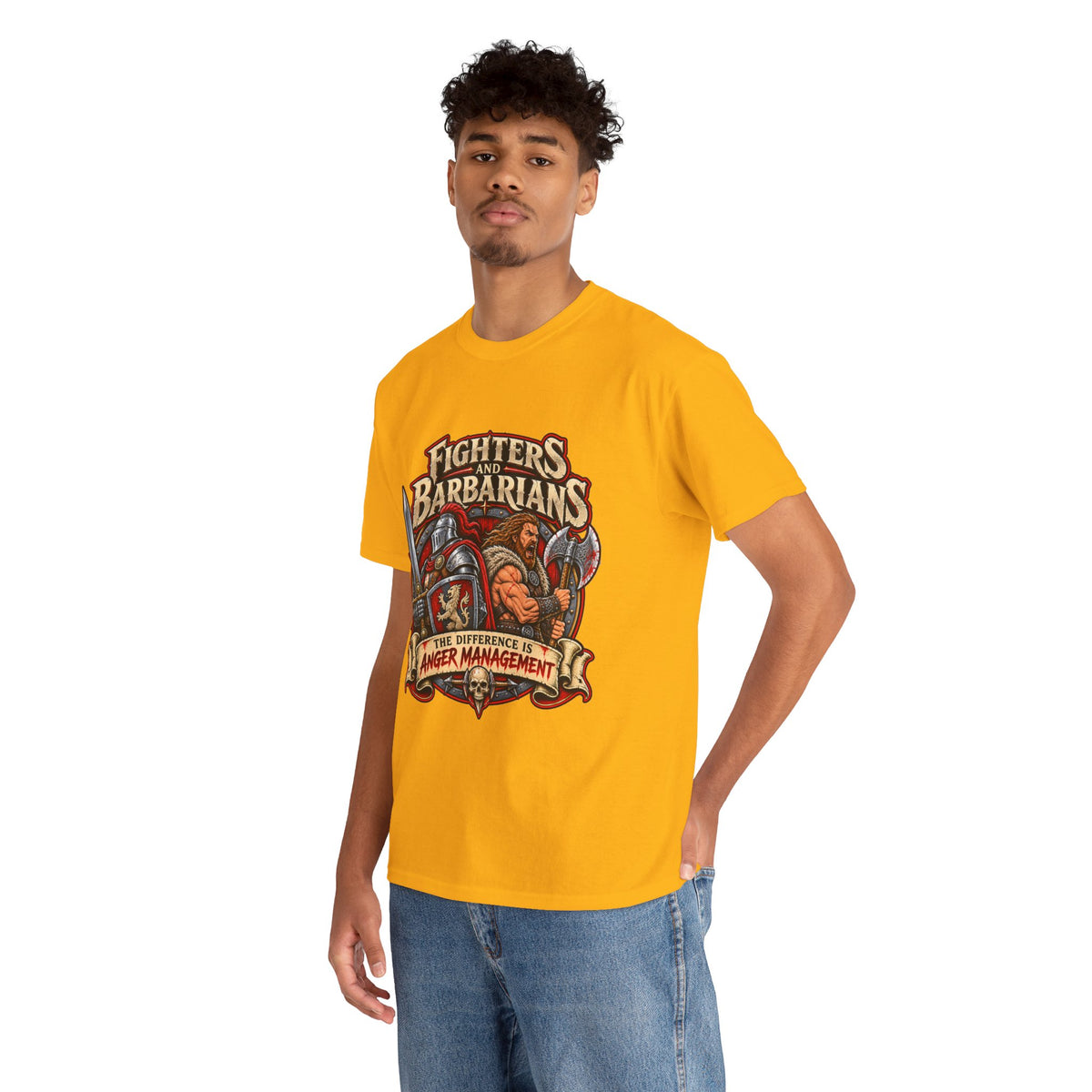 Fighters & Barbarians RPG Tee | The Difference Is Anger Management