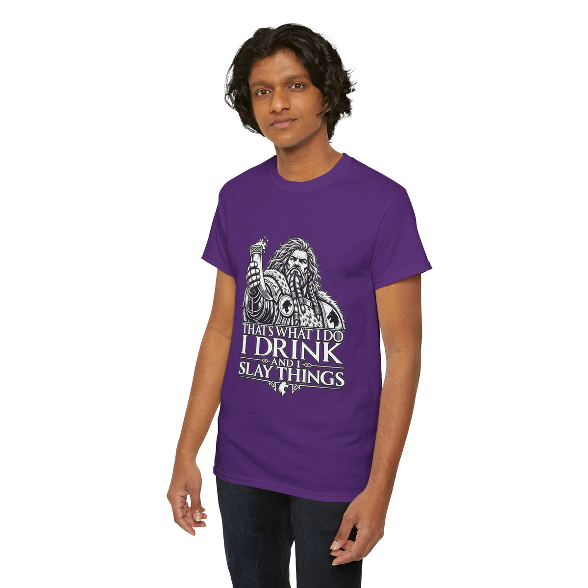 I Drink, I Slay Things Shirt – Space Wolf Humor & Tabletop Gaming Tee