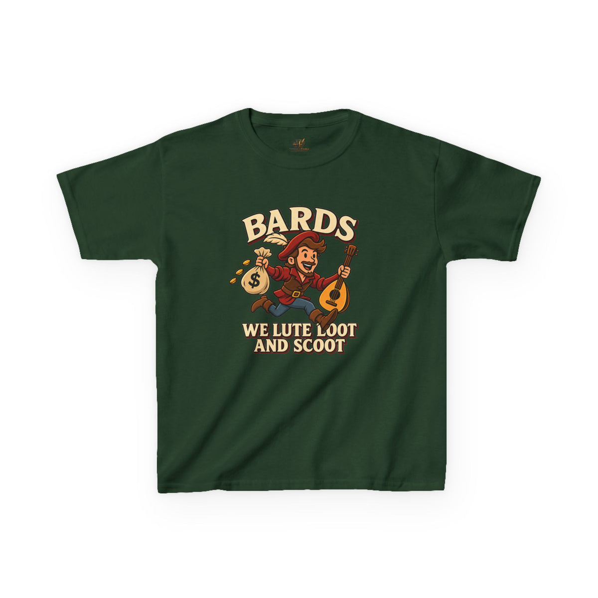 Kids Bard T-Shirt | Lute, Loot & Scoot Fantasy Music Tee