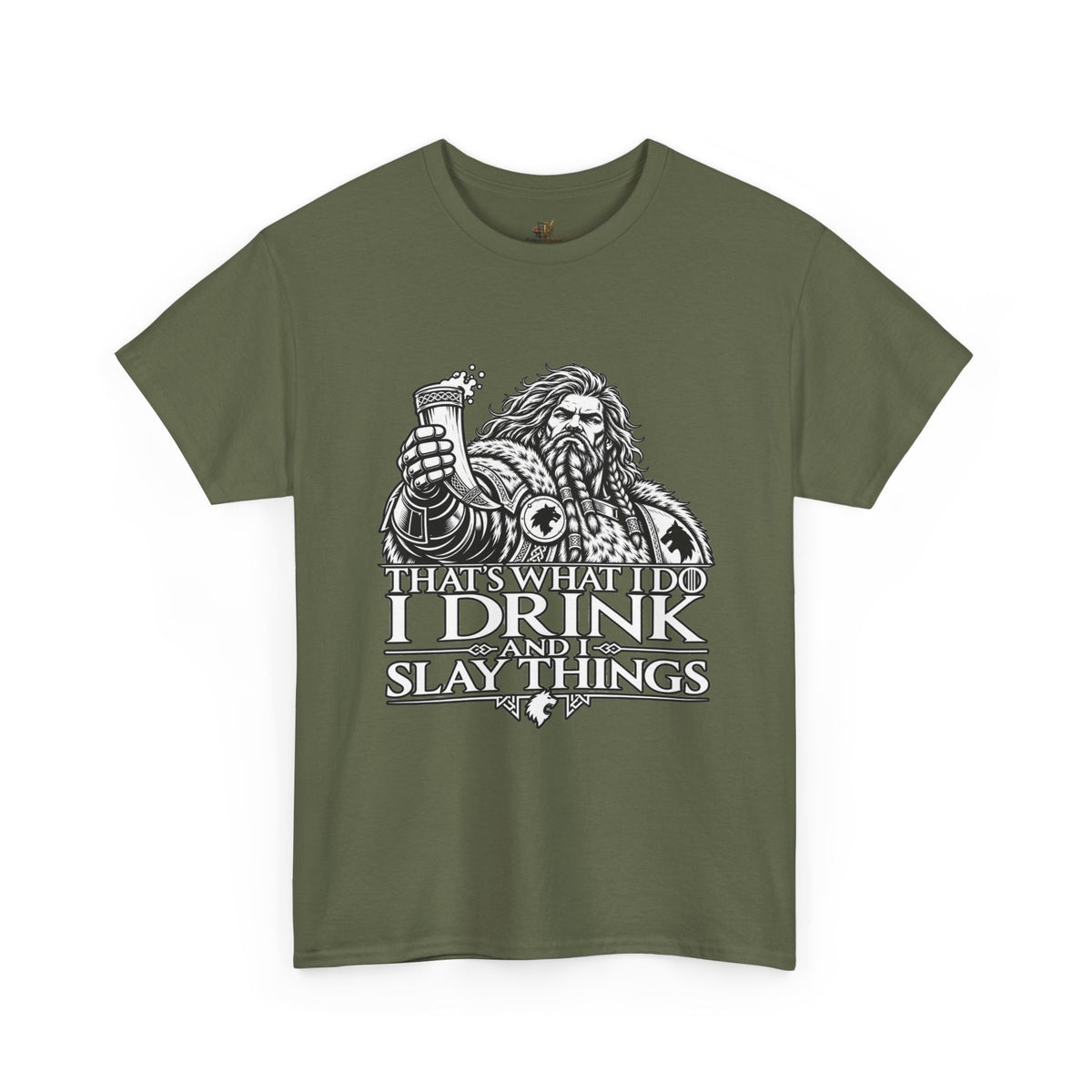 I Drink, I Slay Things Shirt – Space Wolf Humor & Tabletop Gaming Tee