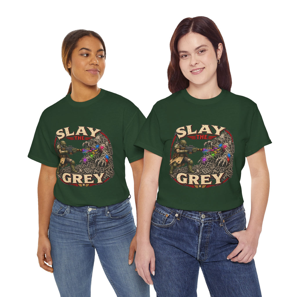 Slay the Grey Sci-Fi Miniature Painting T-Shirt | Hobbyist Tee