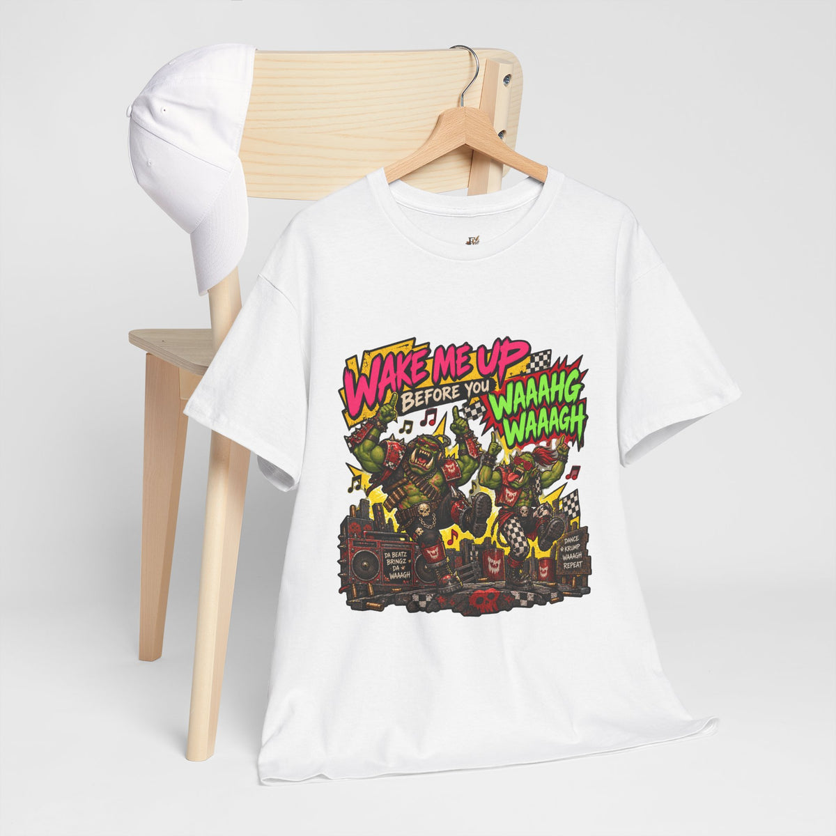 Wake Me Up Before You Waaagh! Shirt – Ork Humor & Tabletop Gaming Tee