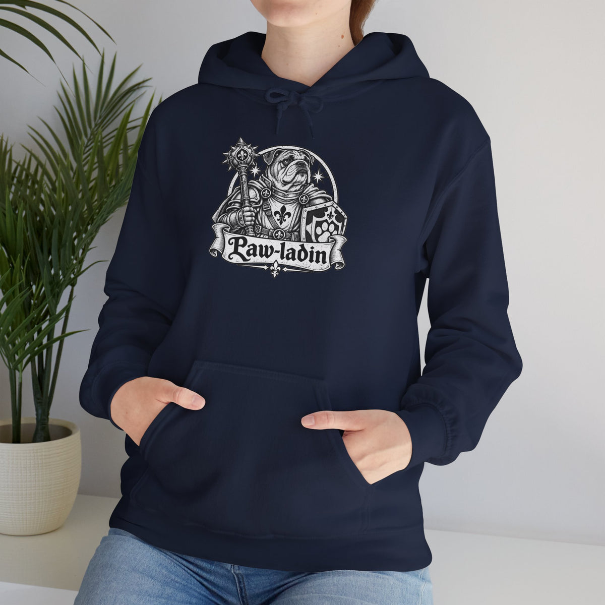 Paw-ladin Dog Hoodie – Paladin Fantasy RPG Pullover