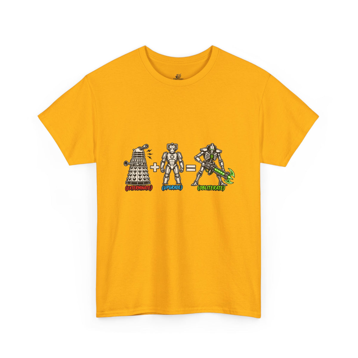 Dalek + Cyberman = Necron Shirt – Sci-Fi Crossover Humor Tee