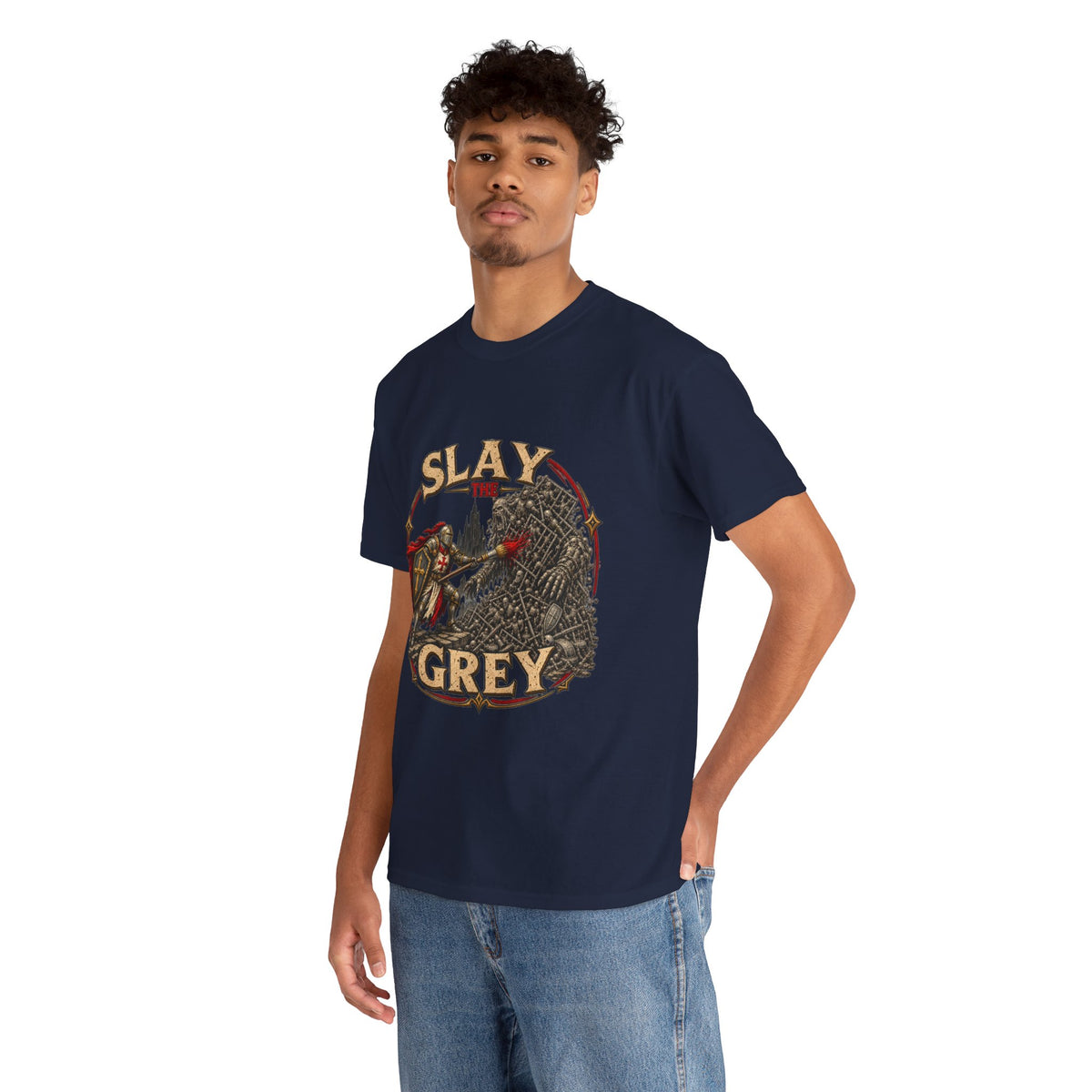 Slay the Grey Miniature Painting T-Shirt | Fantasy Hobbyist Tee