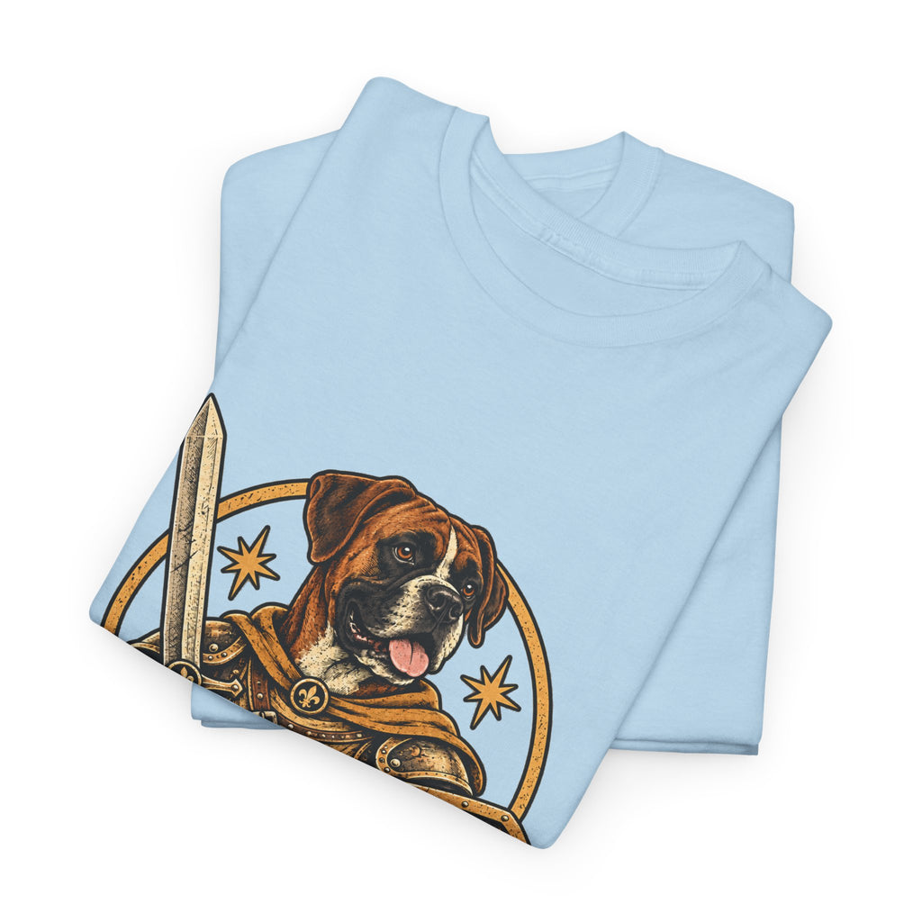 Fido Fighter Dog T Shirt Funny Fantasy Warrior Tee