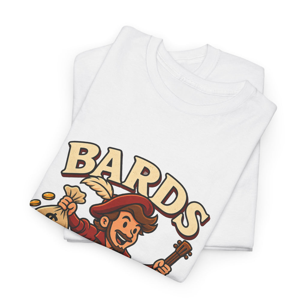 Bards: We Lute, Loot & Scoot T-Shirt | Funny Fantasy RPG Tee