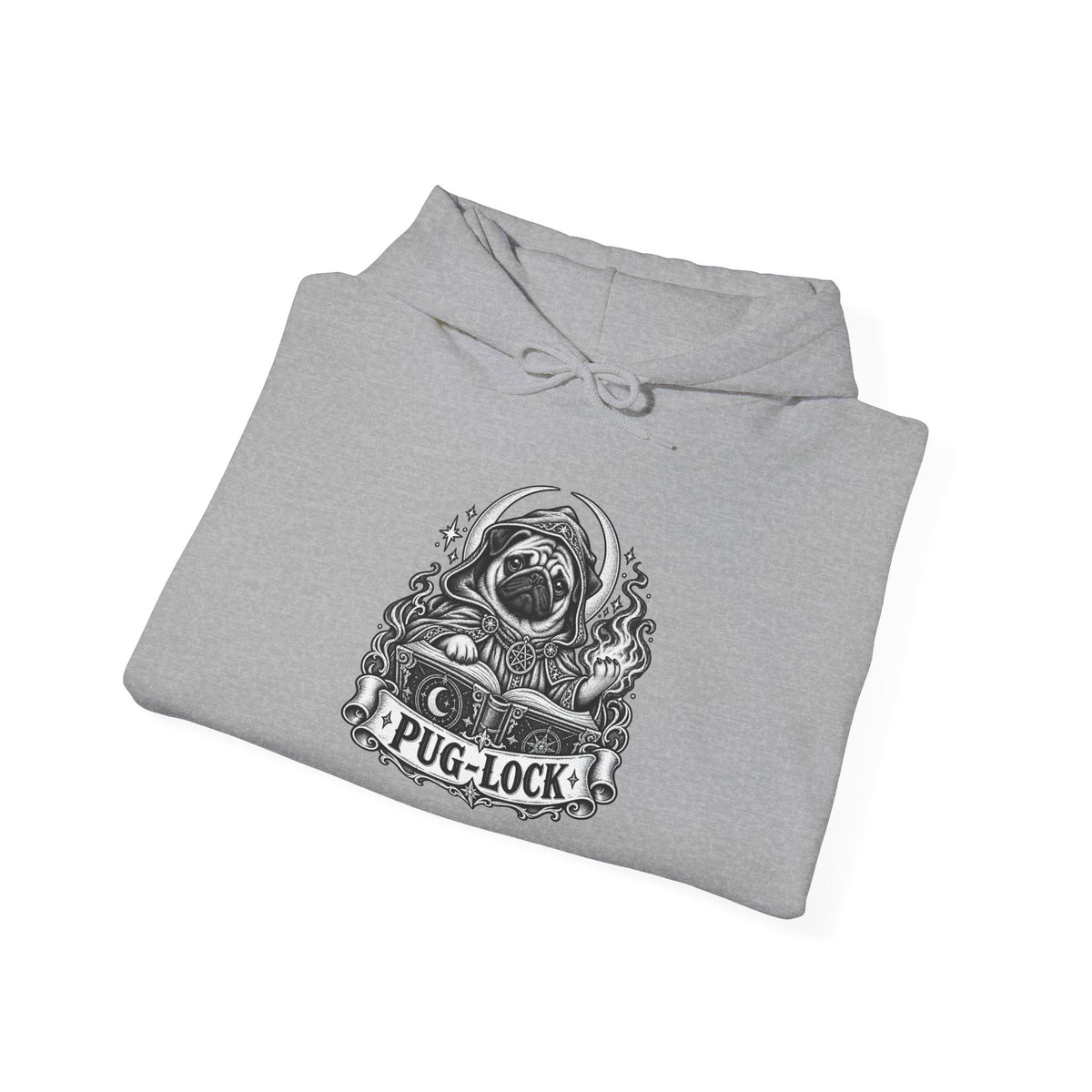 Pug-lock Dog Hoodie – Warlock Fantasy RPG Pullover