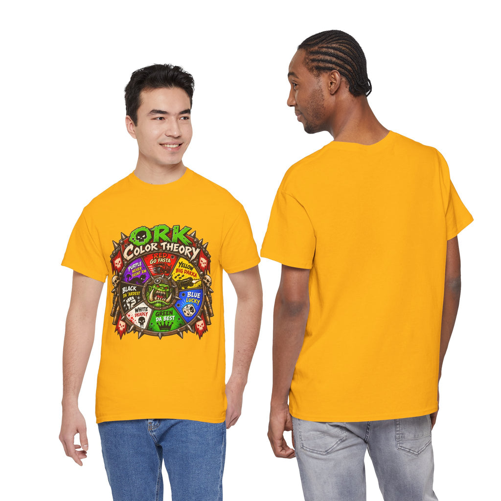 Green-Skin Color Theory T-Shirt – Funny Tabletop Wargaming Tee | Ork Fantasy Sci-Fi Gamer Shirt